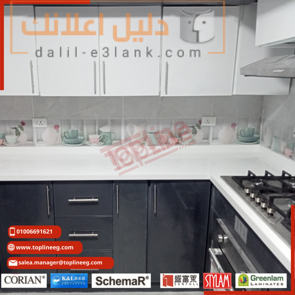 مطابخ كوريان بديل رخام – رخام صناعى – كاونتر توب كوريان – kitchen corian – corian sink – counter top corian